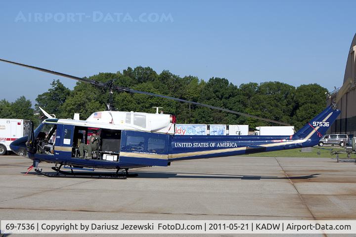 69-7536, 1969 Bell UH-1N-BF  Iroquois C/N 31077, UH-1N Twin Huey 69-7536 36 from 1st HS First and Foremost 316th WG Andrews AFB, MD
