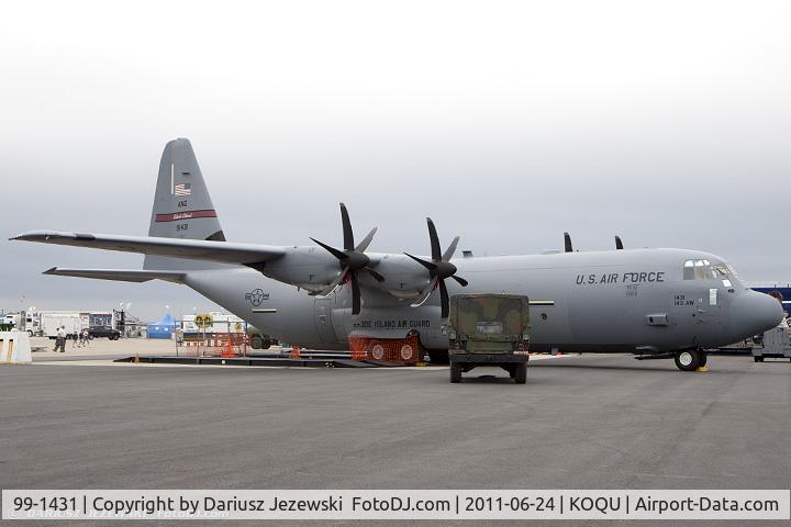 99-1431, 1999 Lockheed Martin C-130J-30 Super Hercules C/N 382-5517, C-130J Hercules 99-1431 from 143rd AS 143rd AS Quonset Point ANGS, RI