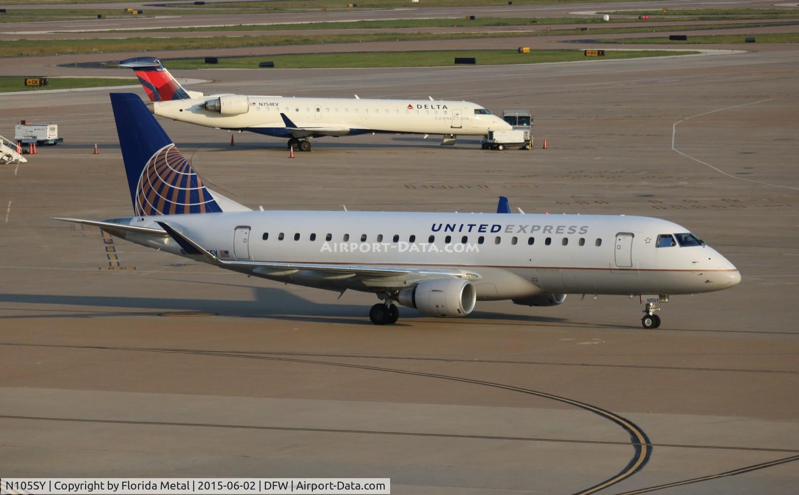 N105SY, 2014 Embraer 175LR (ERJ-170-200LR) C/N 17000395, United