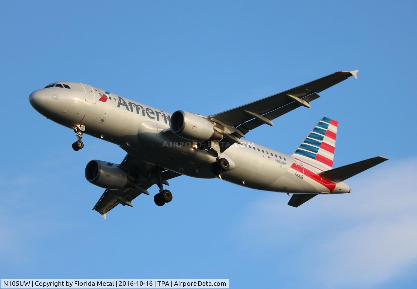 N105UW, 1999 Airbus A320-214 C/N 0868, American