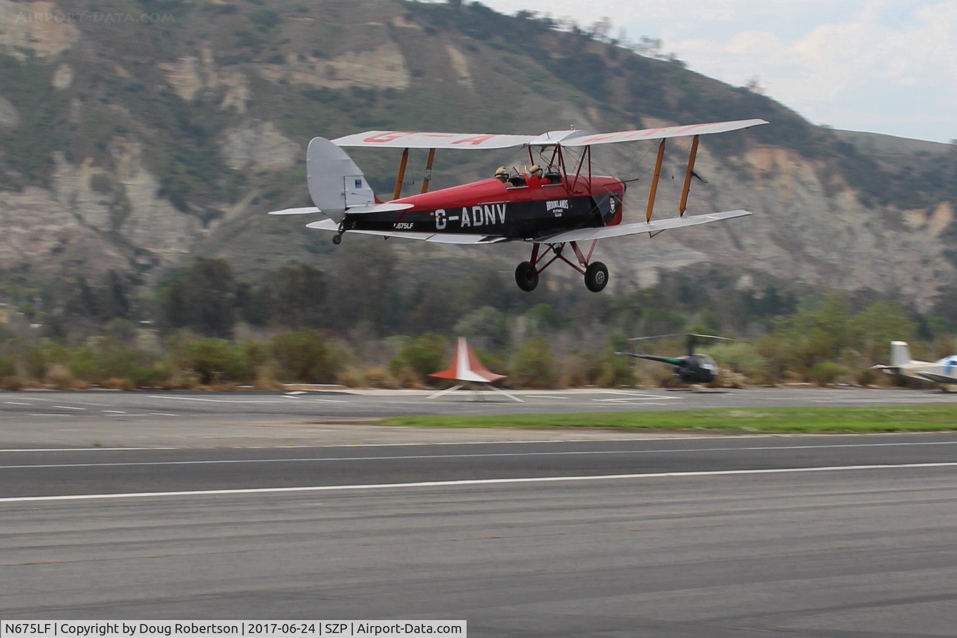 N675LF, 1944 De Havilland DH-82A Tiger Moth II C/N 86572, 1944 DeHavilland DH-82A TIGER MOTH II, DeHavilland GIPSY MAJOR in-line inverted air-cooled 135 Hp, takeoff climb Rwy 22