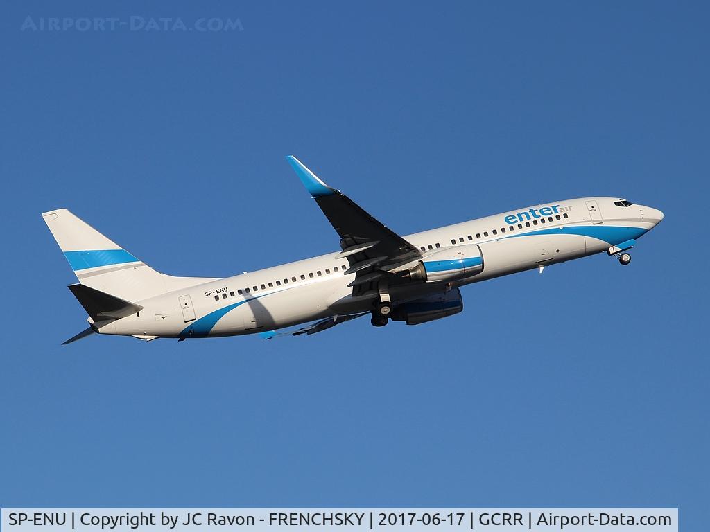 SP-ENU, 2001 Boeing 737-83N C/N 30675, Enter Air take off to Warsaw (WAW)