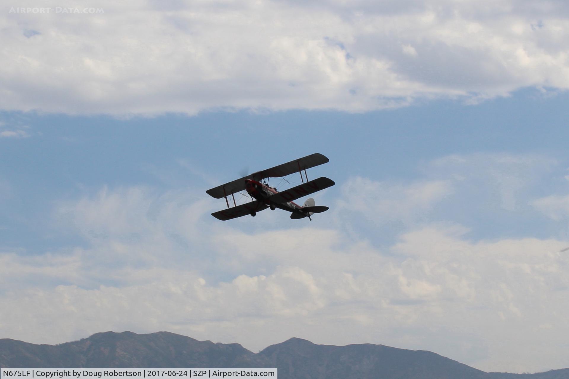 N675LF, 1944 De Havilland DH-82A Tiger Moth II C/N 86572, 1944 DeHavilland DH-82A TIGER MOTH II, DeHavilland GIPSY MOTH in-line inverted air-cooled 135 Hp, another takeoff climb Rwy 22
