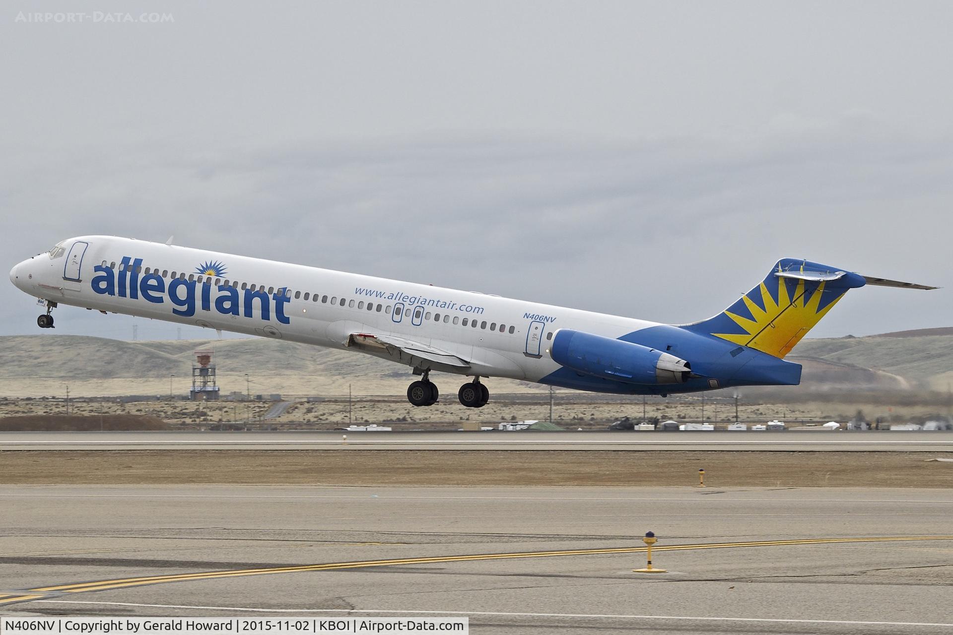 N406NV, 1991 McDonnell Douglas MD-82 (DC-9-82) C/N 49900, Departing RWY 10L.