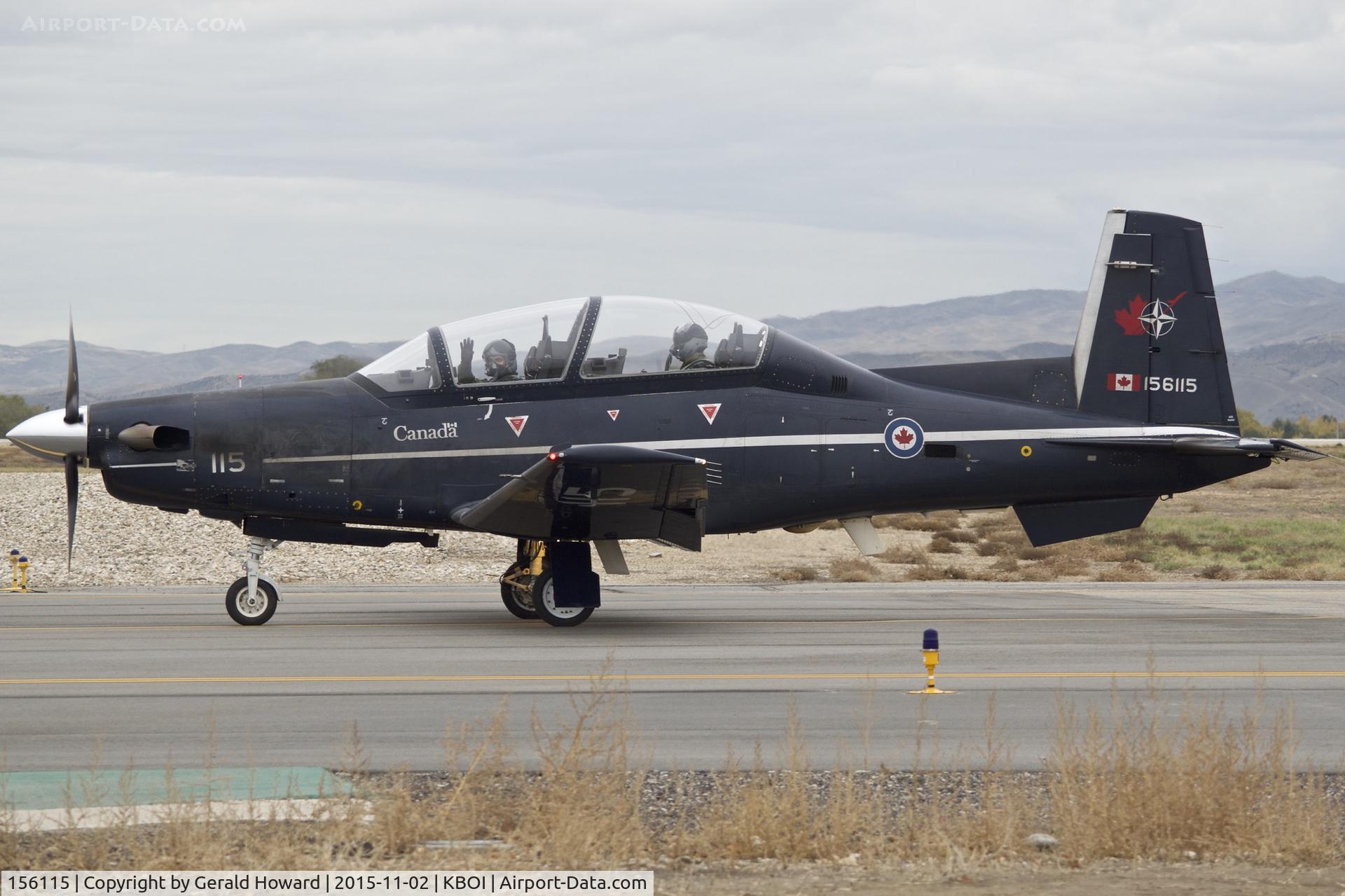156115, Raytheon CT-156 Harvard II C/N PF-15, Taxiing on Foxtrot.  15 Wing, Moose Jaw, Saskatchewan, Canada.