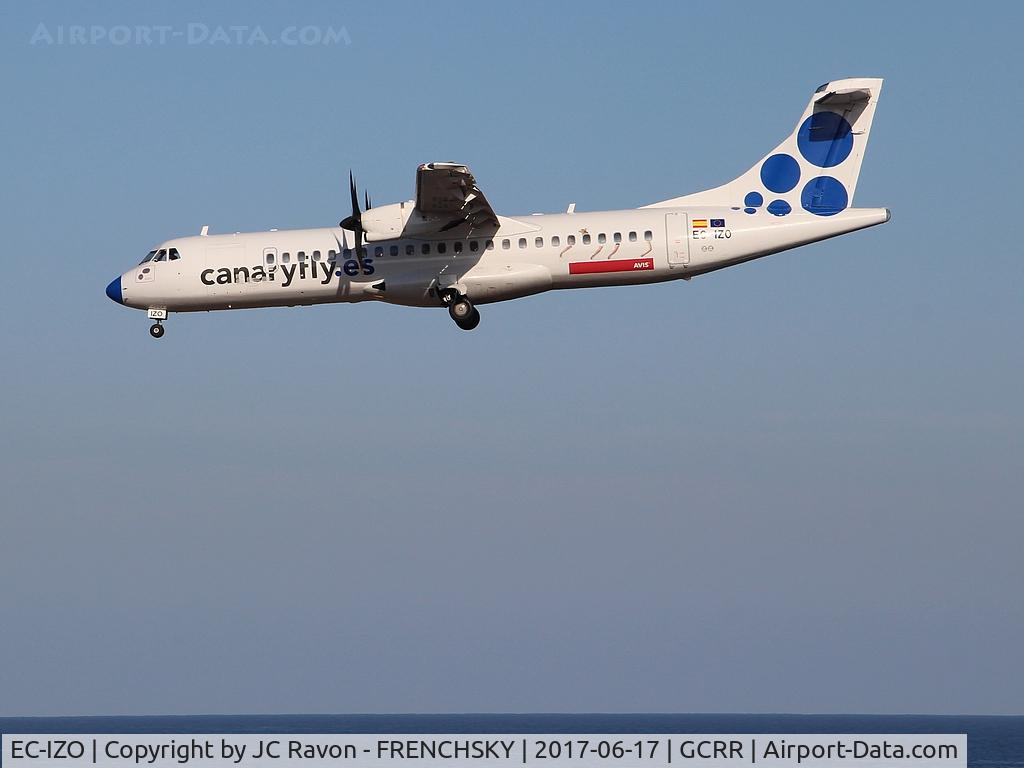 EC-IZO, 2004 ATR 72-202 C/N 711, PM729 CanaryFly landing from Las Palmas (LPA)