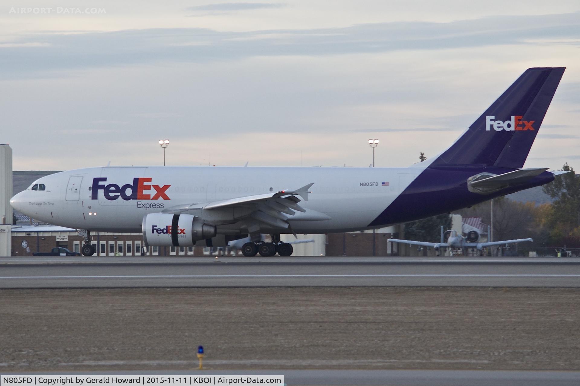 N805FD, 1988 Airbus A310-324 C/N 456, Landing roll out on RWY 10L.