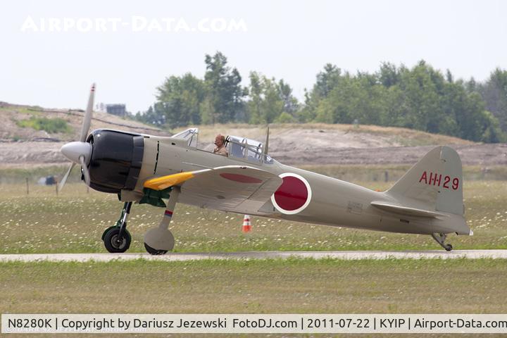 N8280K, 1941 Nakajima A6M2 Model 21 C/N 1498, Nakajima A6M2 Model 21 Zero CN 1498, NX8280K