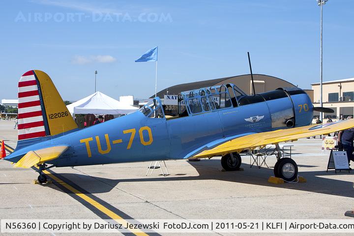 N56360, 1942 Convair BT-13A Valiant C/N 5946, Convair BT-13A Valiant CN 5946, N56360