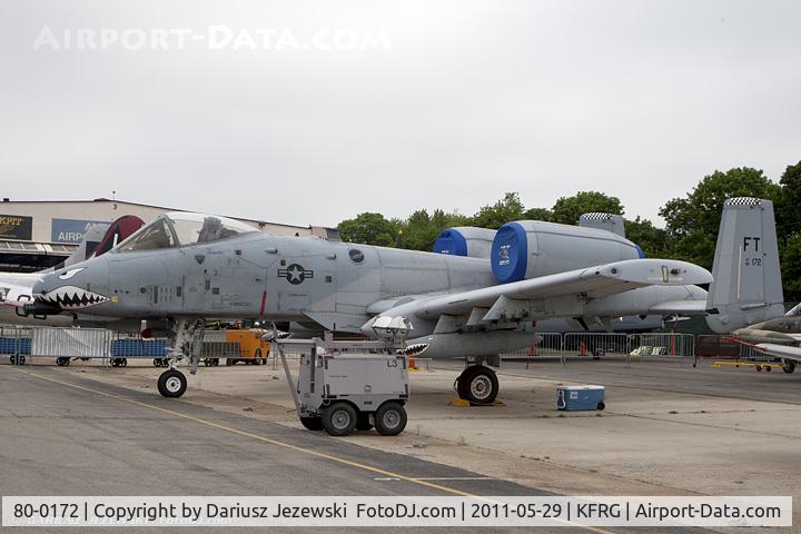 80-0172, 1980 Fairchild Republic A-10C Thunderbolt II C/N A10-0522, A-10A Thunderbolt 80-0172 FT from 74th FS Flying Tigers 23rd FW Pope AFB, NC