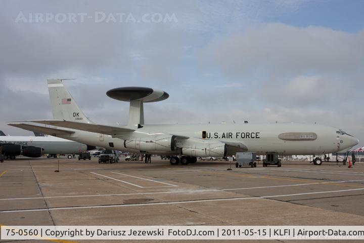 75-0560, 1975 Boeing E-3A Sentry C/N 21250, E-3C Sentry AWACS 75-0560 OK from 960th AACS Viking Warriors 552th ACW Tinker AFB, OK