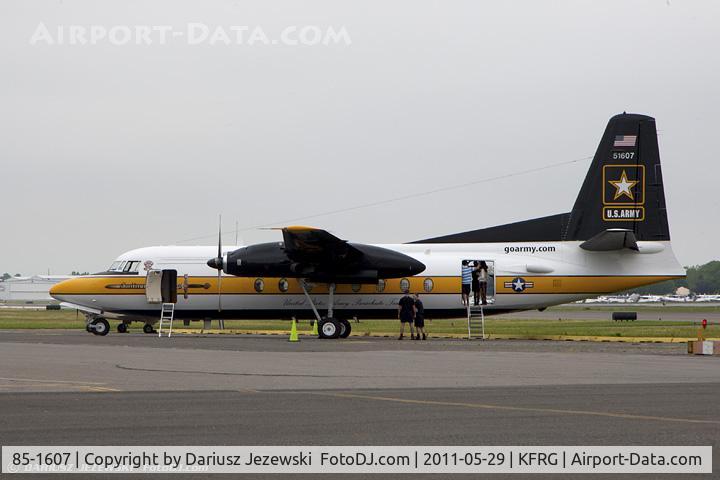 85-1607, 1983 Fokker C-31A (F27-400M) Troopship C/N 10653, C-31A Troopship (F-27-400M) 85-1607 from USAR