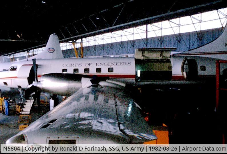 N5804, 1954 Convair 580 C/N 155, This aircraft had heavy maintenance performed in Italy while it was stationed in Riyadh, Saudi Arabia.