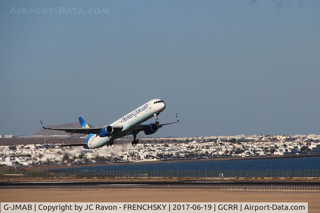 G-JMAB, 2001 Boeing 757-3CQ C/N 32242, Thomas Cook take off  runway 21