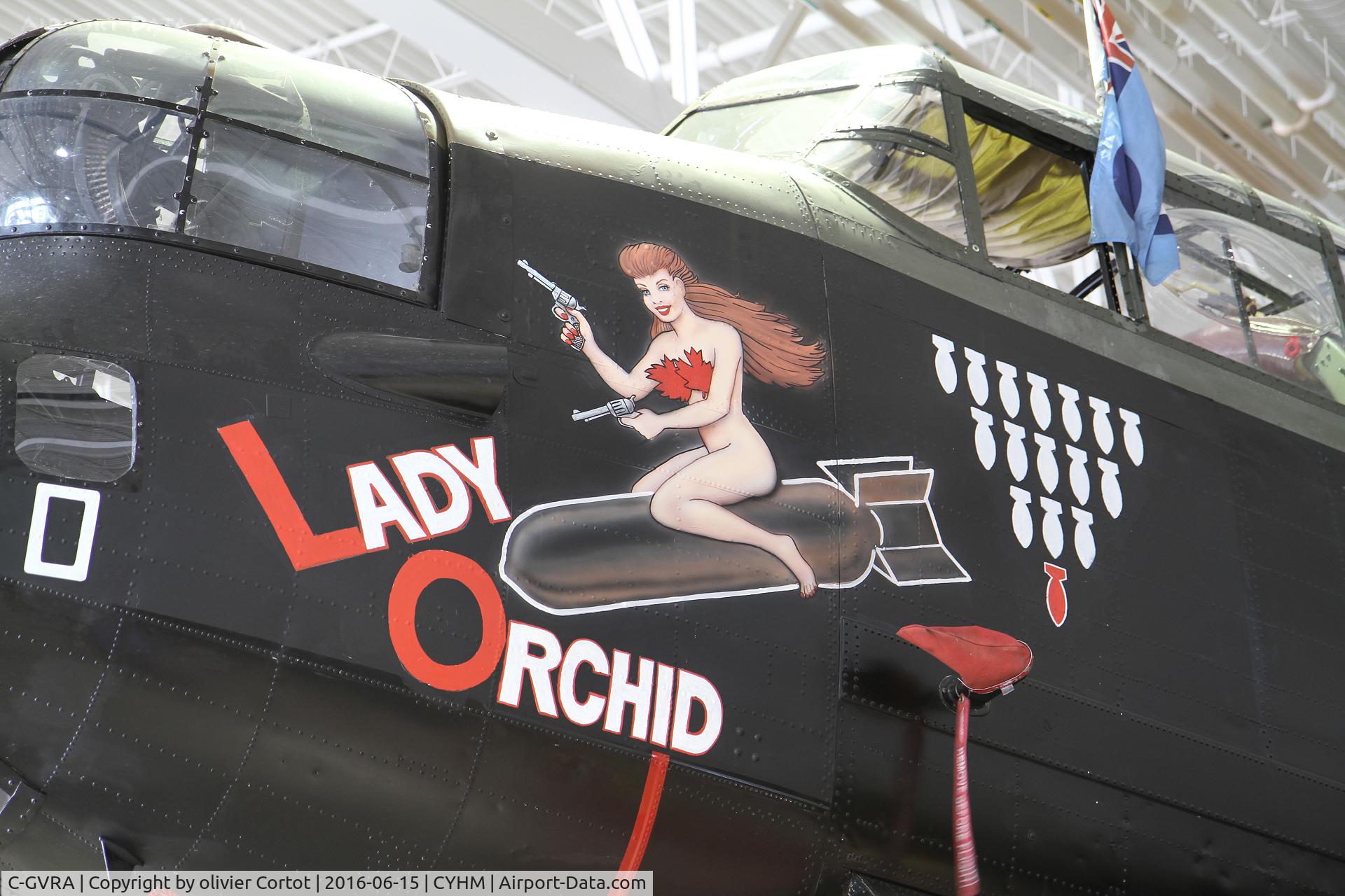 C-GVRA, 1945 Victory Aircraft Avro 683 Lancaster BX C/N FM 213 (3414), the nose art