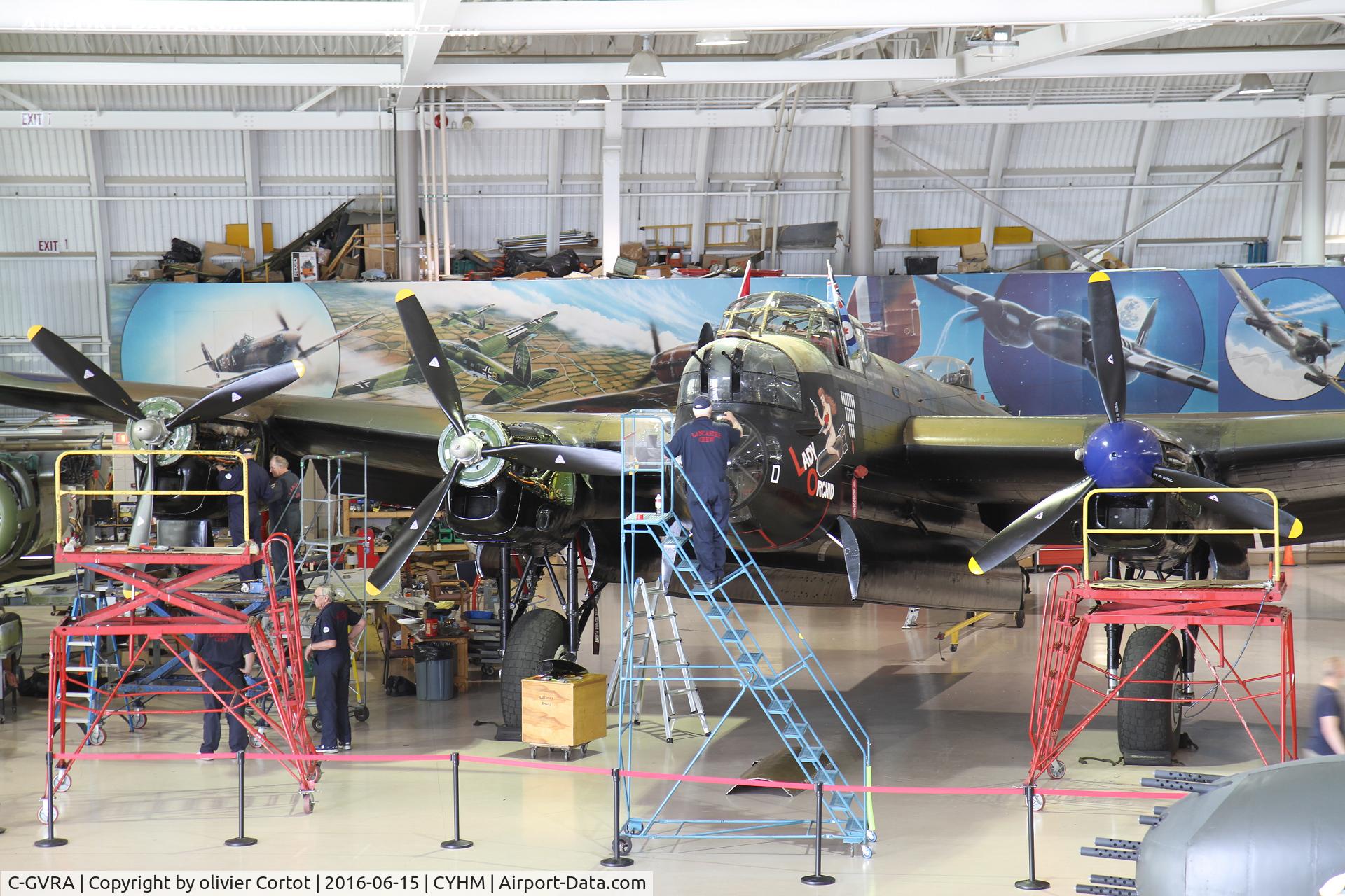 C-GVRA, 1945 Victory Aircraft Avro 683 Lancaster BX C/N FM 213 (3414), preparing for the 2016 season