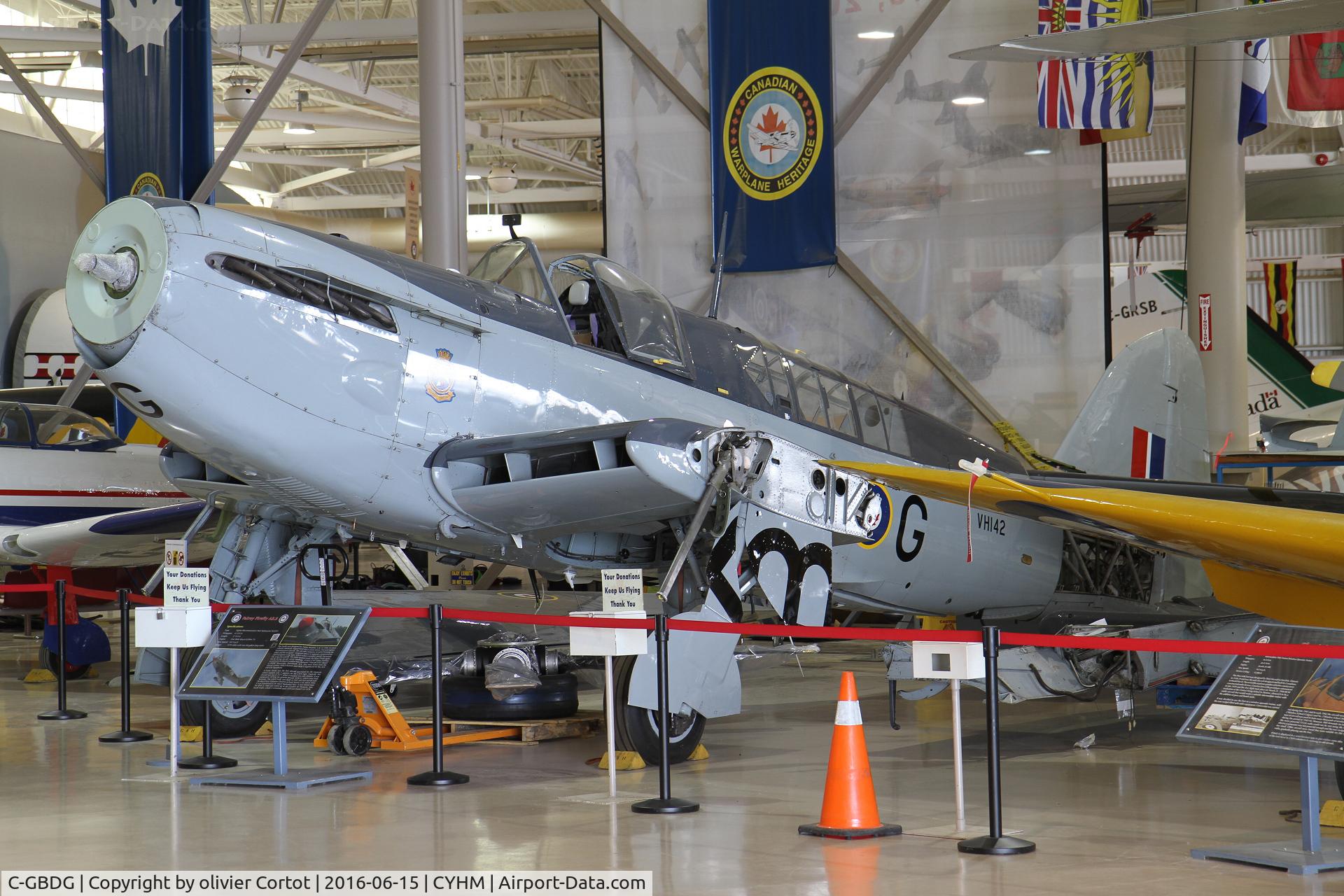 C-GBDG, 1951 Fairey Firefly AS.6 C/N F.8755, parts missing ?