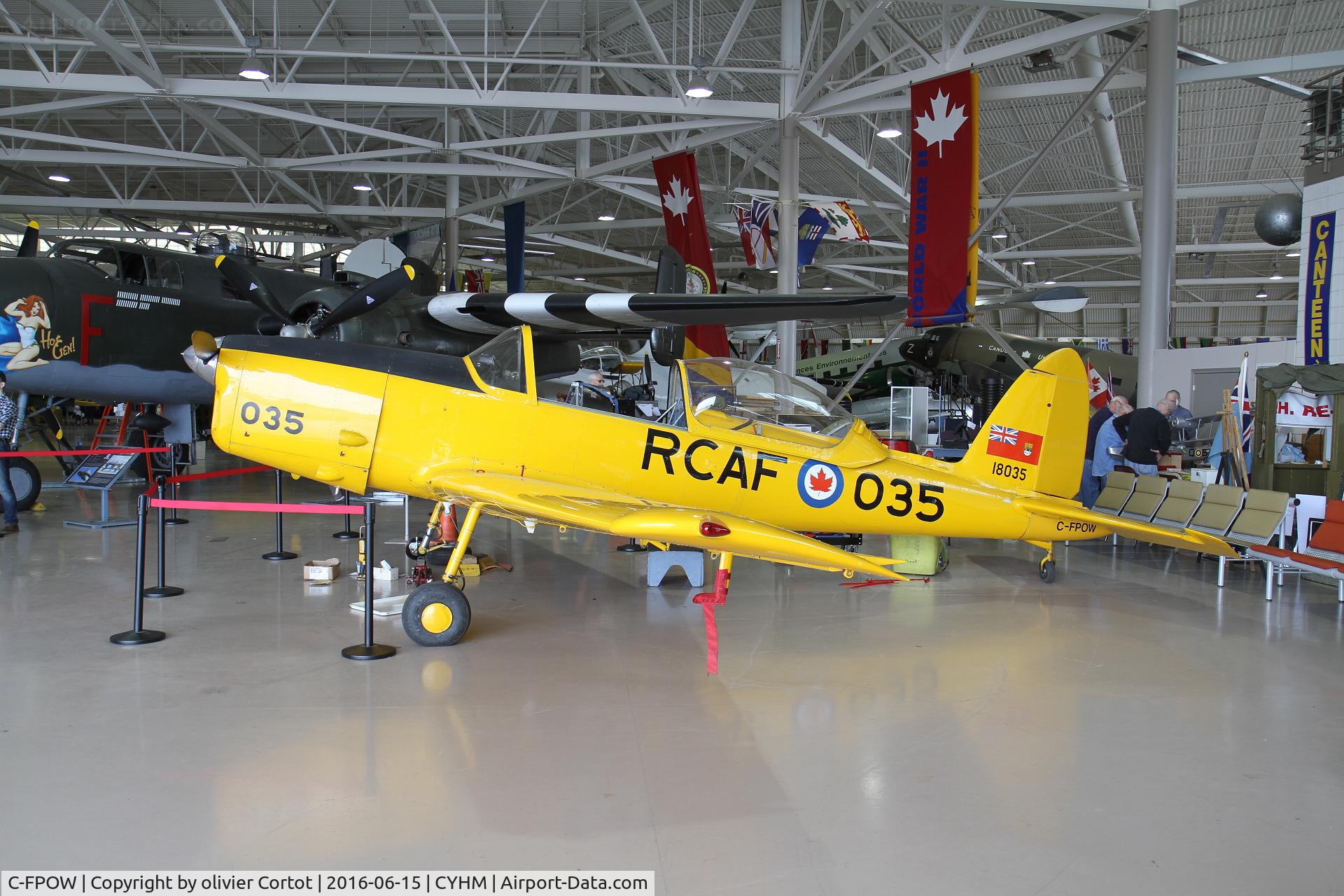 C-FPOW, 1956 De Havilland Canada DHC-1 Chipmunk C/N 173-211, CWH museum