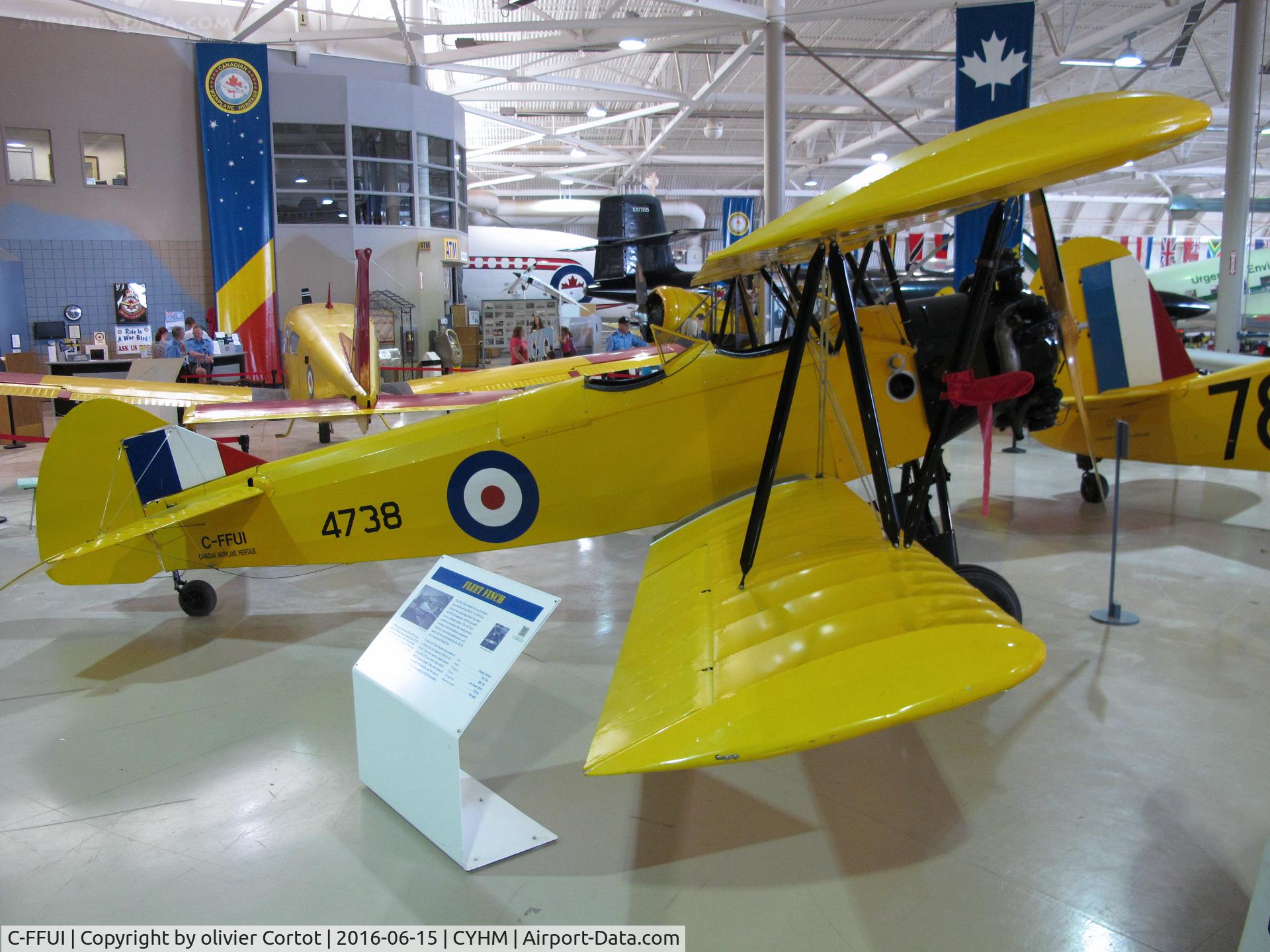 C-FFUI, 1943 Fleet 16B Finch II C/N 623, CWH museum