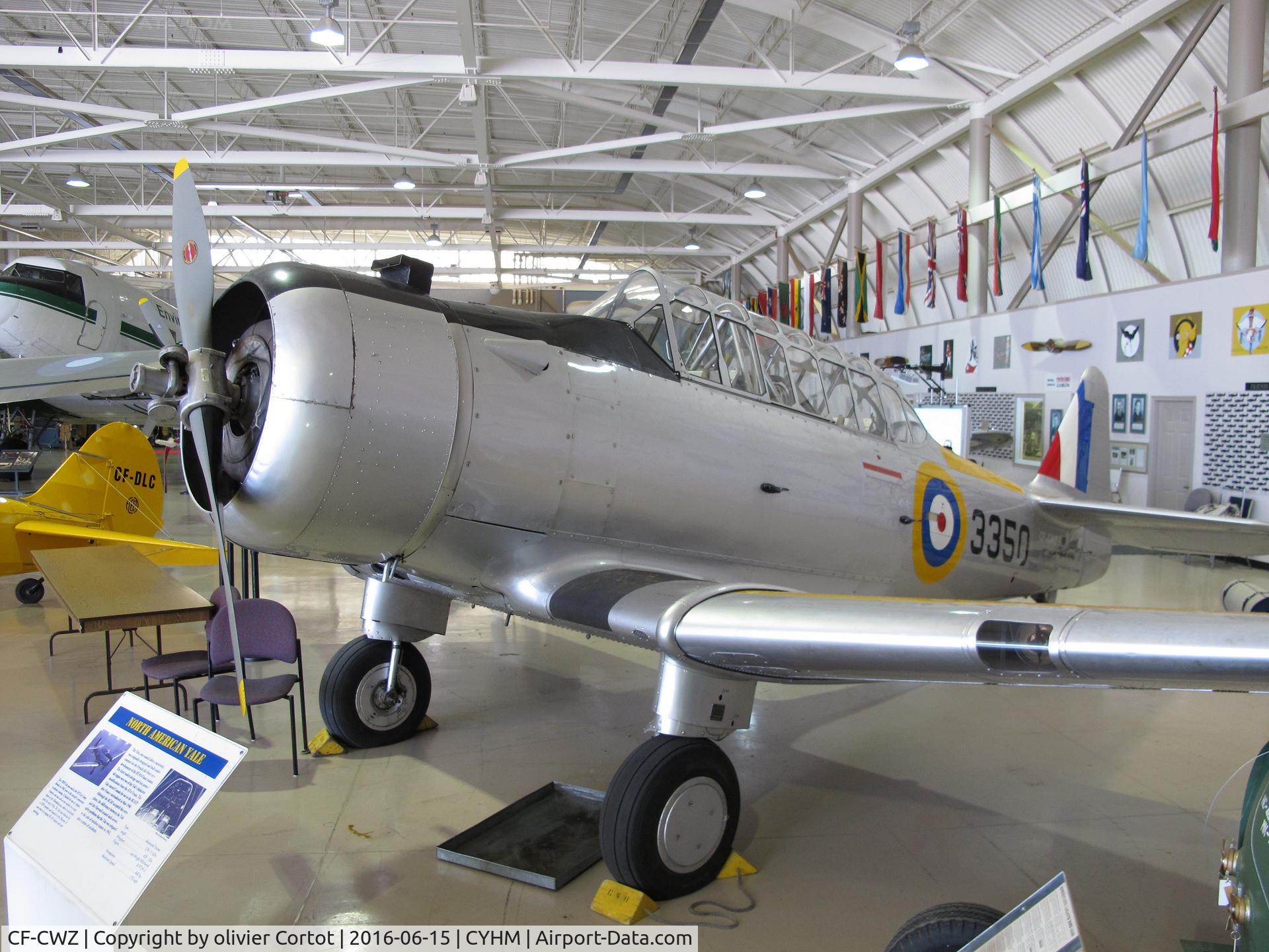 CF-CWZ, 1939 North American NA-64 Yale C/N 64-2206, CWH museum