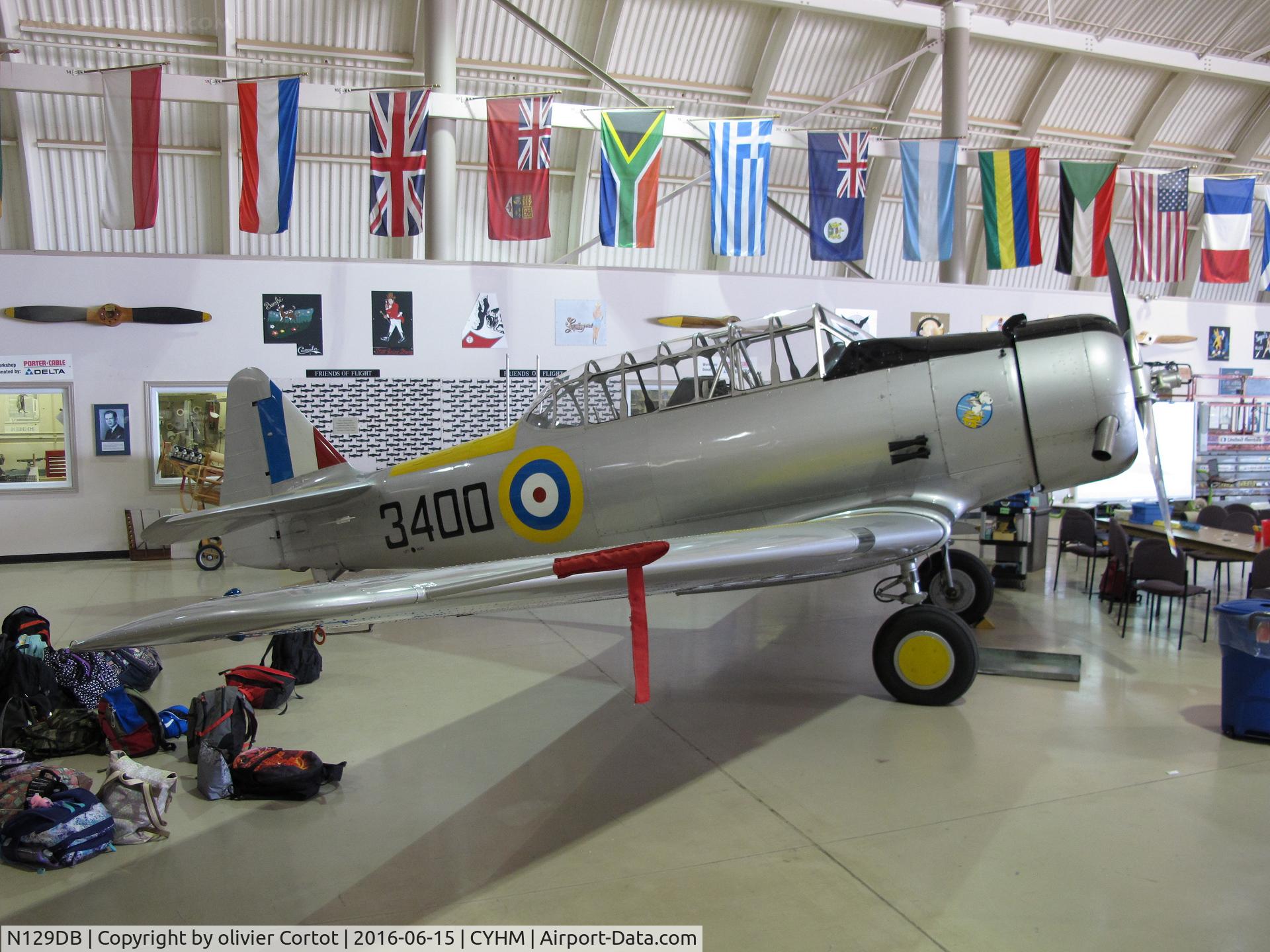 N129DB, 1940 North American NA-64 C/N 64-2149, CWH museum