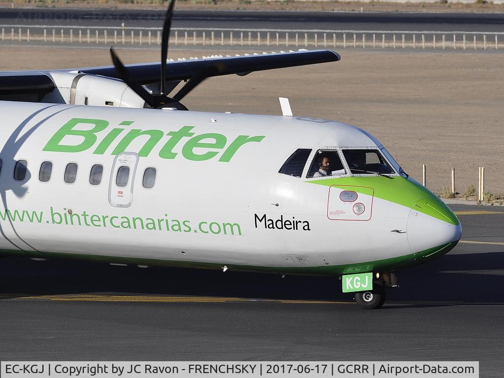 EC-KGJ, 2007 ATR 72-212A C/N 753, Binter Canarias NT505 to Las Palmas