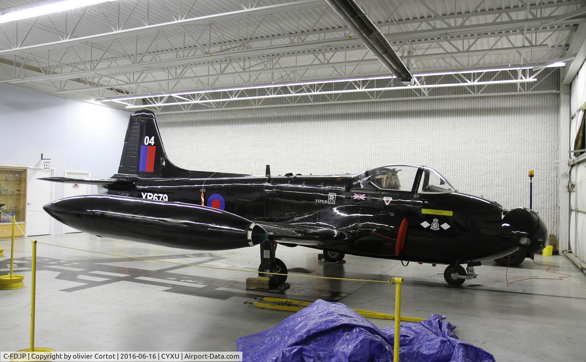 C-FDJP, 1963 BAC 84 Jet Provost T.4 C/N PAC/W/21624, London jet museum
