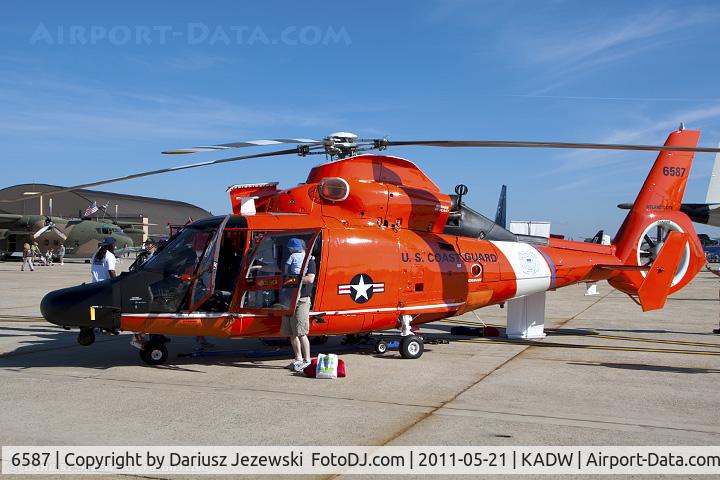 6587, 1988 Aerospatiale HH-65C Dolphin C/N 6287, HH-65C Dolphin 6587 from CGAS Atlantic City, NJ