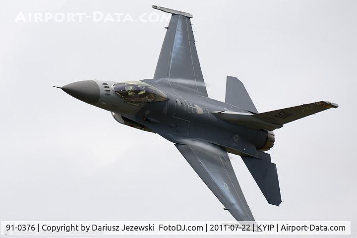 91-0376, 1991 General Dynamics F-16C Fighting Falcon C/N CC-74, F-16CJ Fighting Falcon 91-0376 SW from 77th FS Gamblers 20th FW Shaw AFB, SC