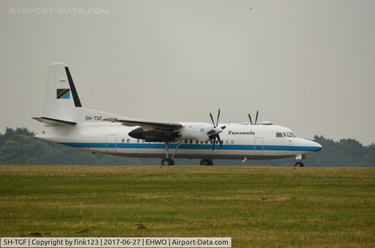 5H-TGF, 1991 Fokker 50 C/N 20231, TANZANIA F50