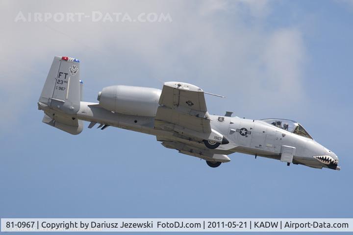 81-0967, 1981 Fairchild Republic A-10C Thunderbolt II C/N A10-0662, A-10C Thunderbolt 81-0967 FT from 74th FS Flying Tigers 23rd FW Pope AFB, NC