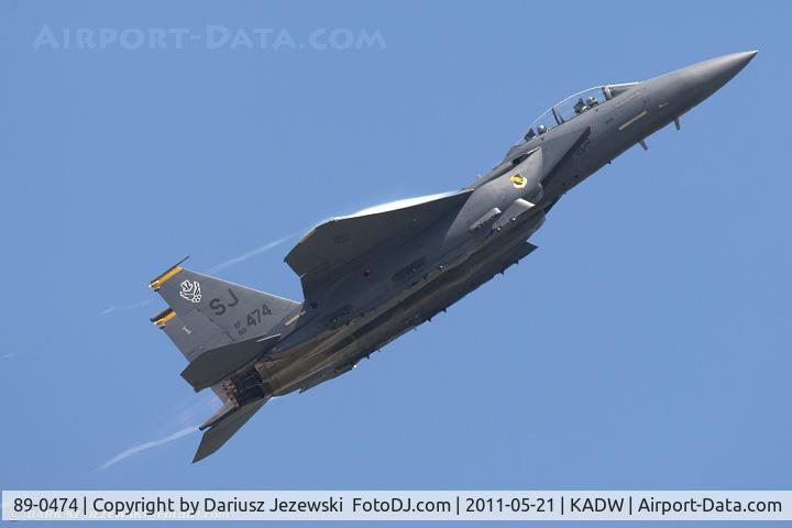 89-0474, 1989 McDonnell Douglas F-15E Strike Eagle C/N 1121/E096, F-15E Strike Eagle 89-0474 SJ from 334th FS 4th FW Seymour Johnson AFB, NC