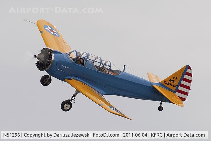 N51296, 1943 Fairchild (Howard) PT-23A Cornell (M-62C) C/N HO-190, Fairchild M-62C (PT-23A) CN 190-H0, N51296