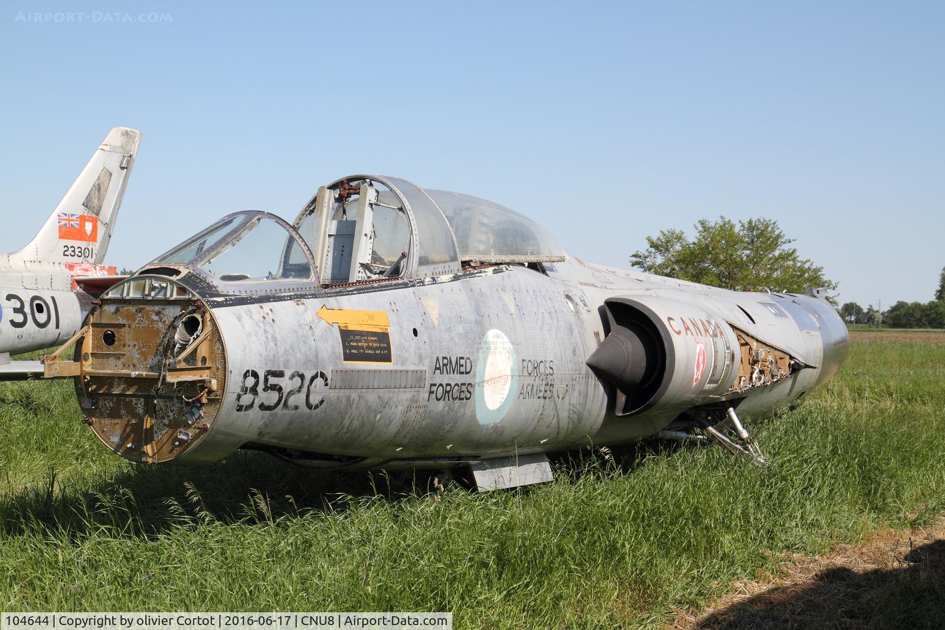 104644, Lockheed CF-104D Starfighter C/N 583A-5314, Canadian boneyard