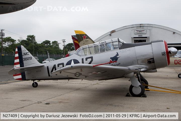 N27409, 1949 North American AT-6D Texan C/N 168-393, North American AT-6D Texan Double Trouble CN 49-3829, N27409