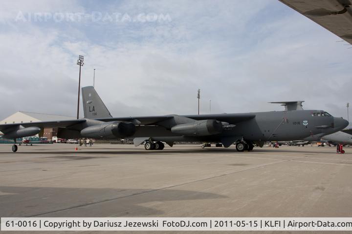 61-0016, 1961 Boeing B-52H Stratofortress C/N 464443, B-52H Stratofortress 61-0016 LA from 11th BS 2nd BW Barksdale AFB, LA