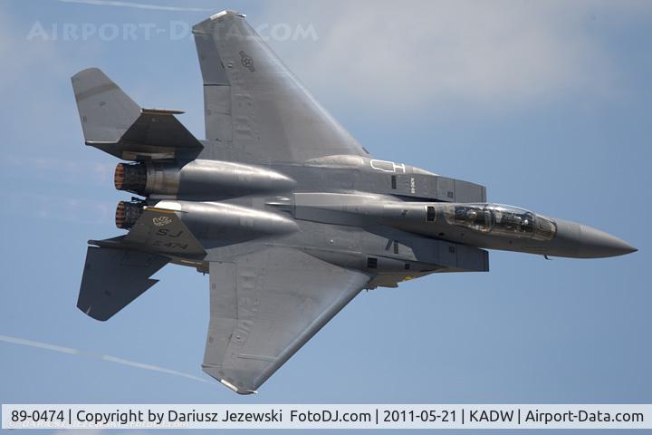 89-0474, 1989 McDonnell Douglas F-15E Strike Eagle C/N 1121/E096, F-15E Strike Eagle 89-0474 SJ from 334th FS 4th FW Seymour Johnson AFB, NC