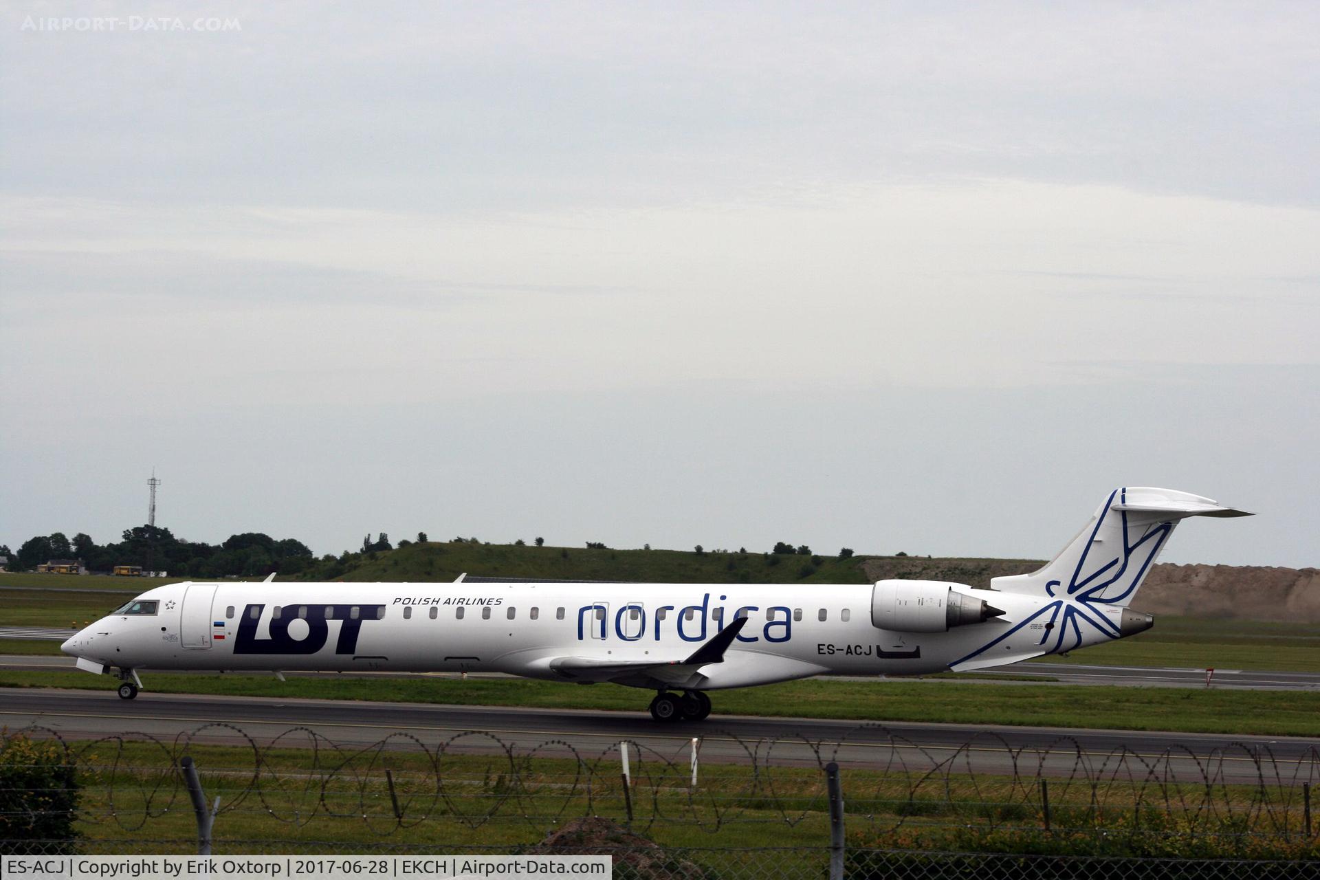 ES-ACJ, 2010 Bombardier CRJ-900LR (CL-600-2D24) C/N 15250, ES-ACJ First visit in CPH after this a/c joint Nordica/LOT (ex. Cimber/SAS)