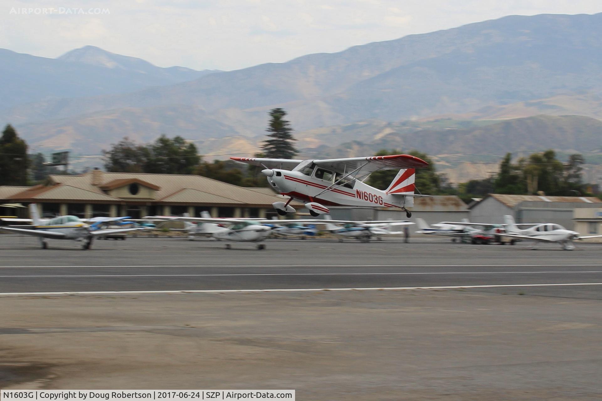 N1603G, 1968 Champion 7ECA Citabria C/N 609, 1968 Champion 7ECA CITABRIA, Lycoming O-235 115 Hp, another takeoff climb Rwy 22