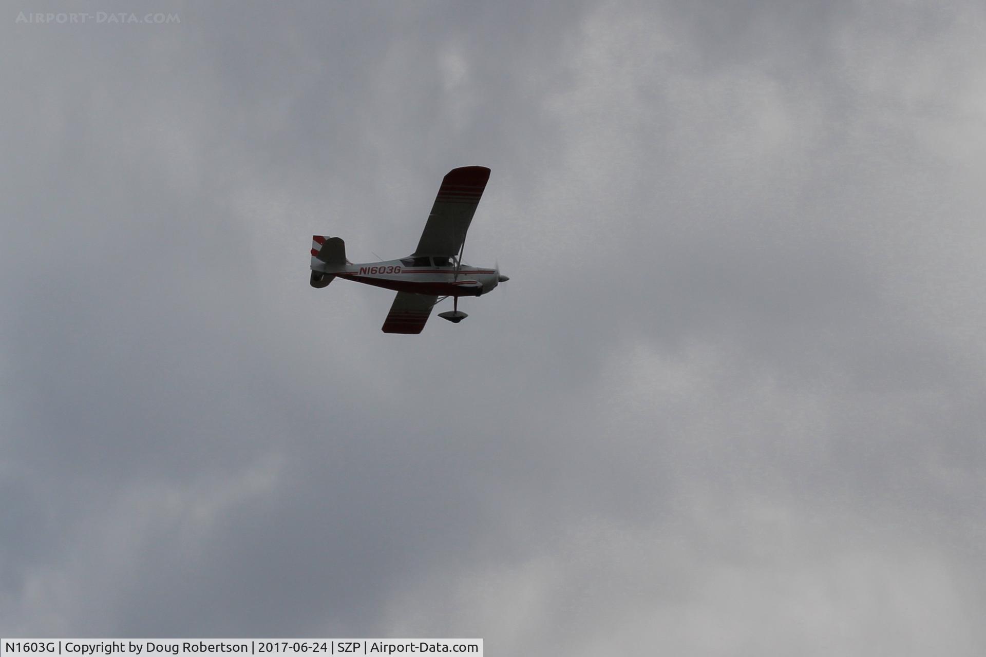 N1603G, 1968 Champion 7ECA Citabria C/N 609, 1968 Champion 7ECA CITABRIA, Lycoming O-235 115 Hp, takeoff climb Rwy 22