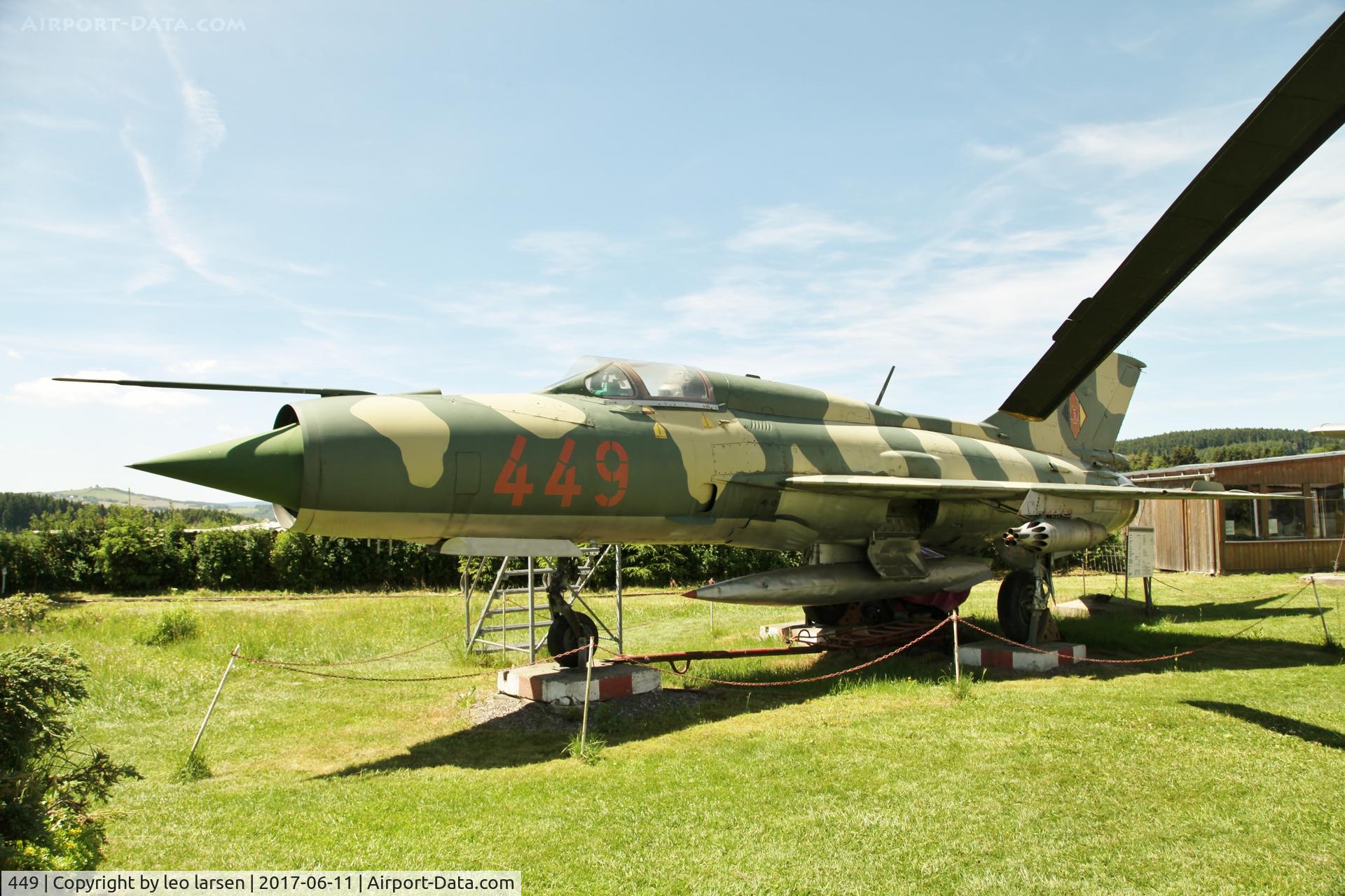 449, 1967 Mikoyan-Gurevich MIG-21SPS/K C/N 94A 6712, Cämmerswalde 11.6.2017