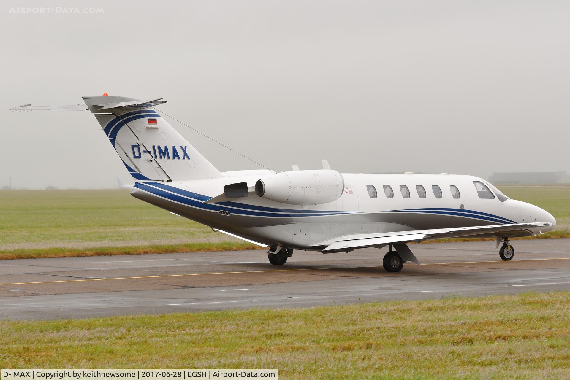 D-IMAX, 2004 Cessna 525A CitationJet CJ2 C/N 525A-0195, Leaving Norwich.