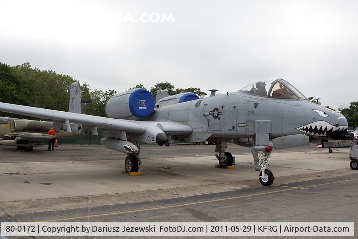 80-0172, 1980 Fairchild Republic A-10C Thunderbolt II C/N A10-0522, A-10A Thunderbolt 80-0172 FT from 74th FS Flying Tigers 23rd FW Pope AFB, NC