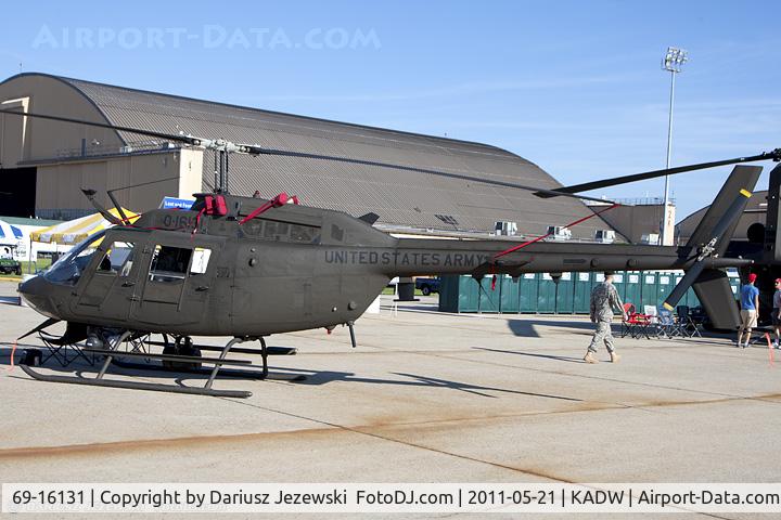 69-16131, 1969 Bell OH-58A+ Kiowa C/N 40352, OH-58A Kiowa 69-16131 from B2-224AVN Richmond IAP, Sandston, VA