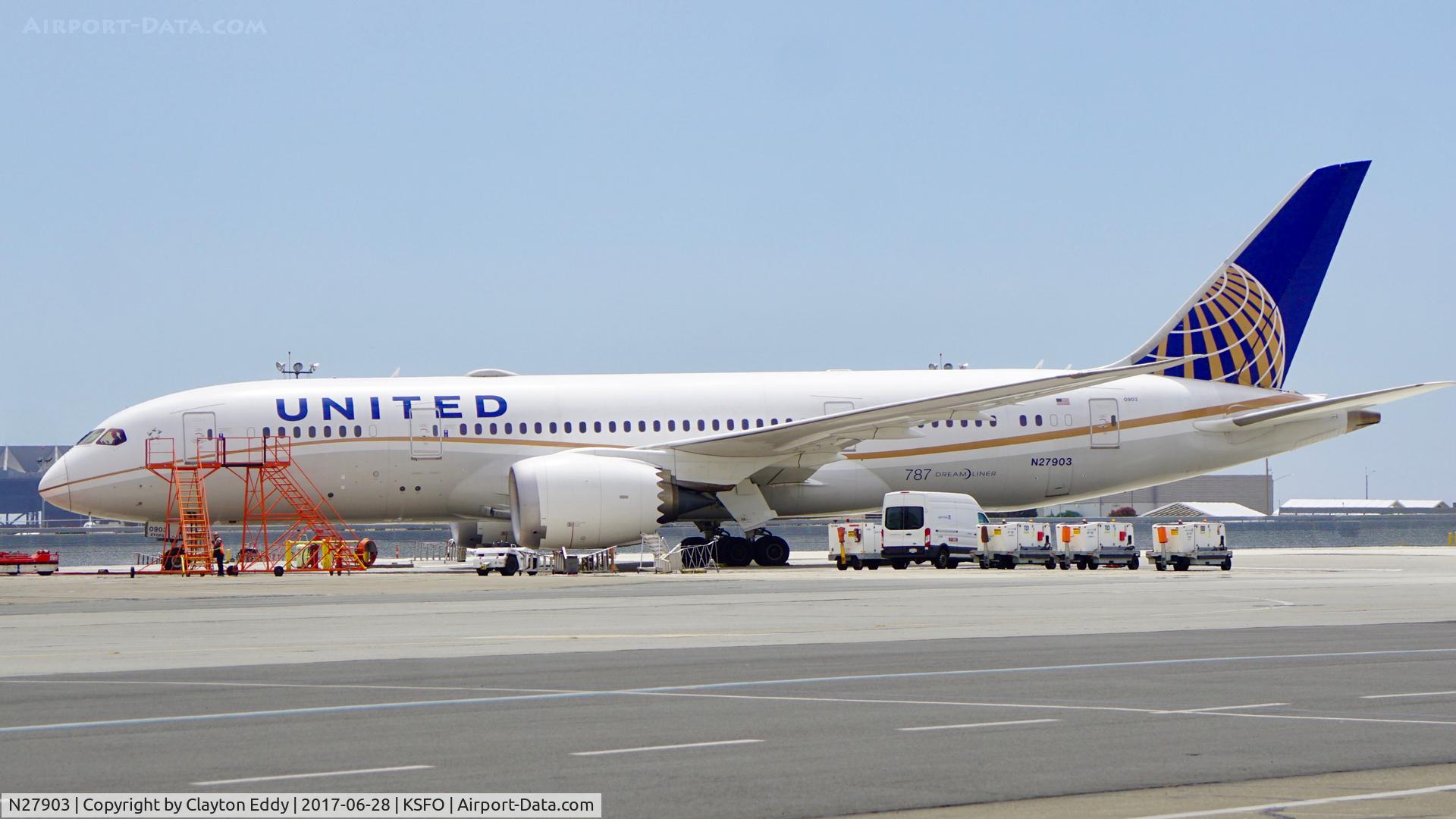 N27903, 2012 Boeing 787-8 Dreamliner C/N 34823, SFO 2017.