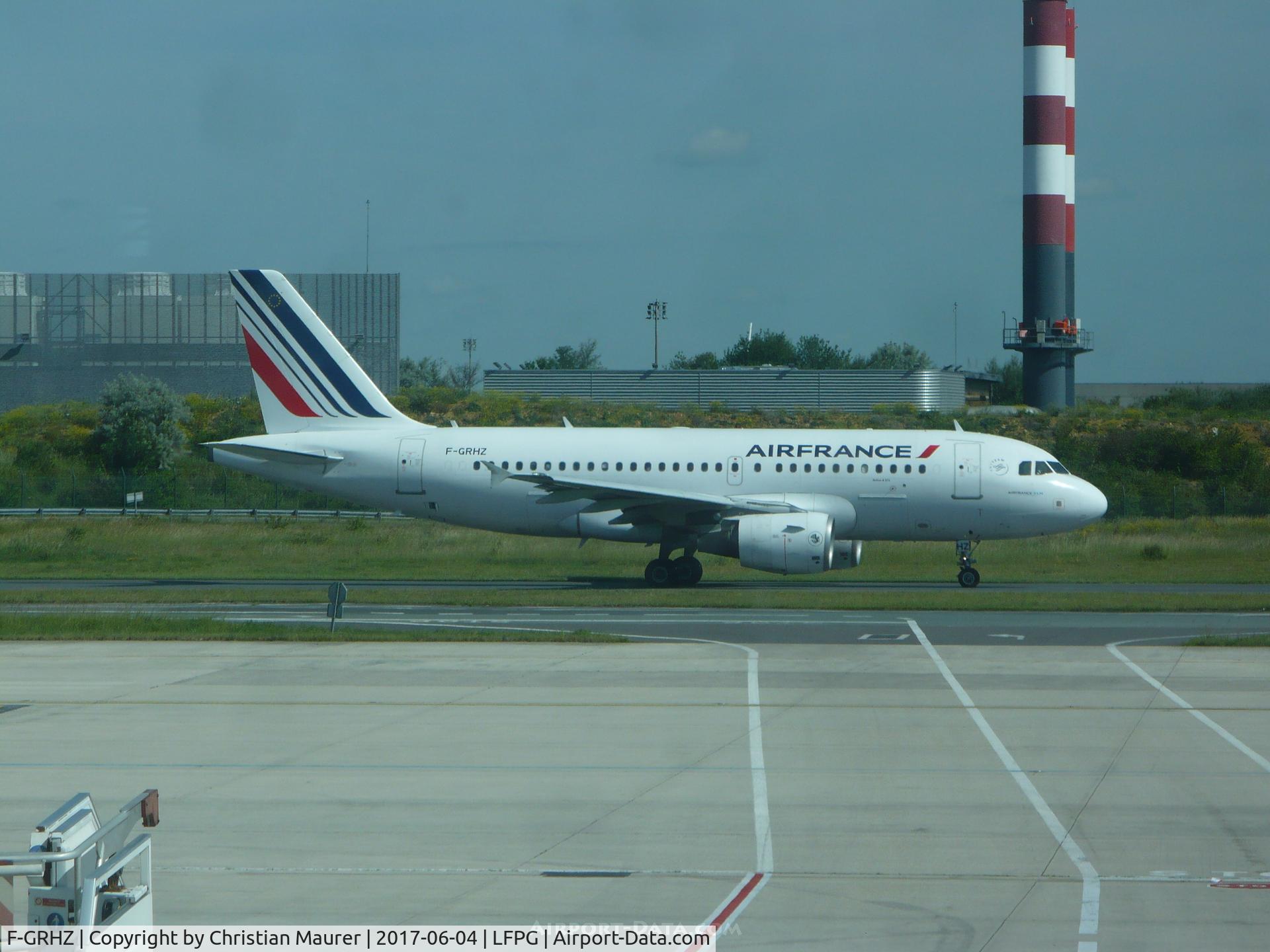 F-GRHZ, 2001 Airbus A319-111 C/N 1622, AF A319-111