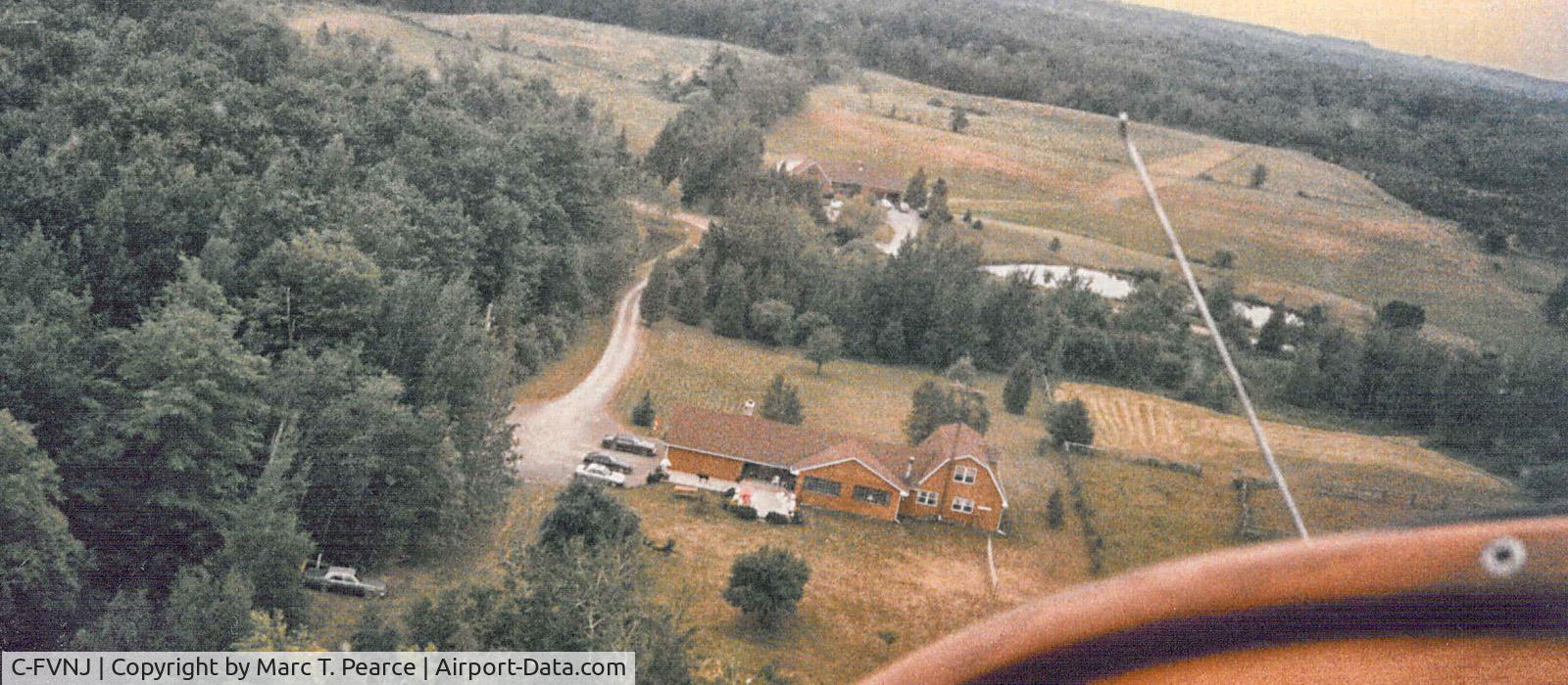 C-FVNJ, 1946 Piper J3C-65 Cub Cub C/N 18650, Landing in the back yard...