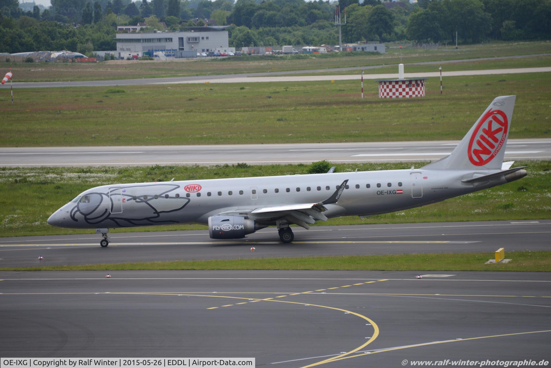OE-IXG, 2011 Embraer 190LR (ERJ-190-100LR) C/N 19000435, Embraer ERJ-190LR 190-100LR - HG NLY Niki 'Tango' - 19000435 - OE-IXG - 26.05.2015 - DUS