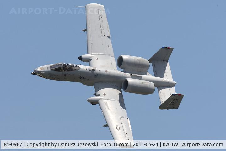 81-0967, 1981 Fairchild Republic A-10C Thunderbolt II C/N A10-0662, A-10C Thunderbolt 81-0967 FT from 74th FS Flying Tigers 23rd FW Pope AFB, NC