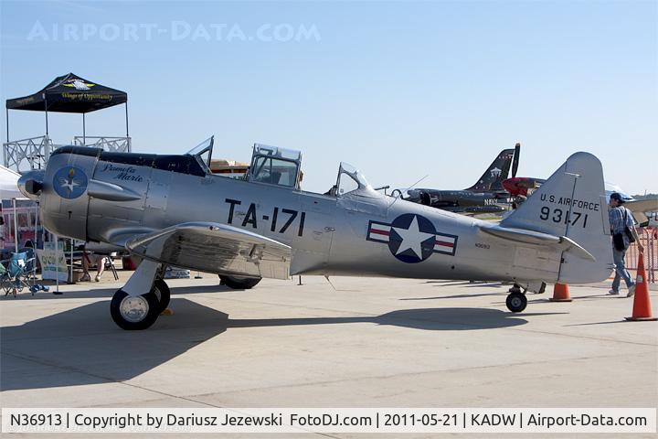 N36913, North American T-6G Texan C/N 168-275, North American T-6G Texan Pamela Marie CN 49-3171, N36913